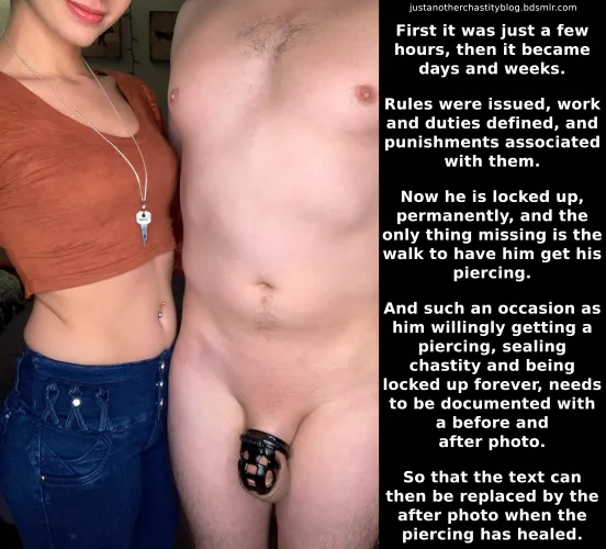 This should be what many desire once you have experienced chastity and guidance! by justchastityblog