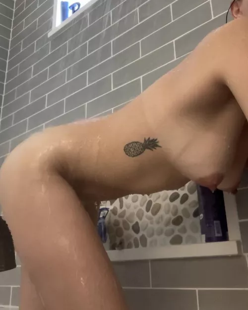 This shower feels lonely when he’s gone… by sassandfun