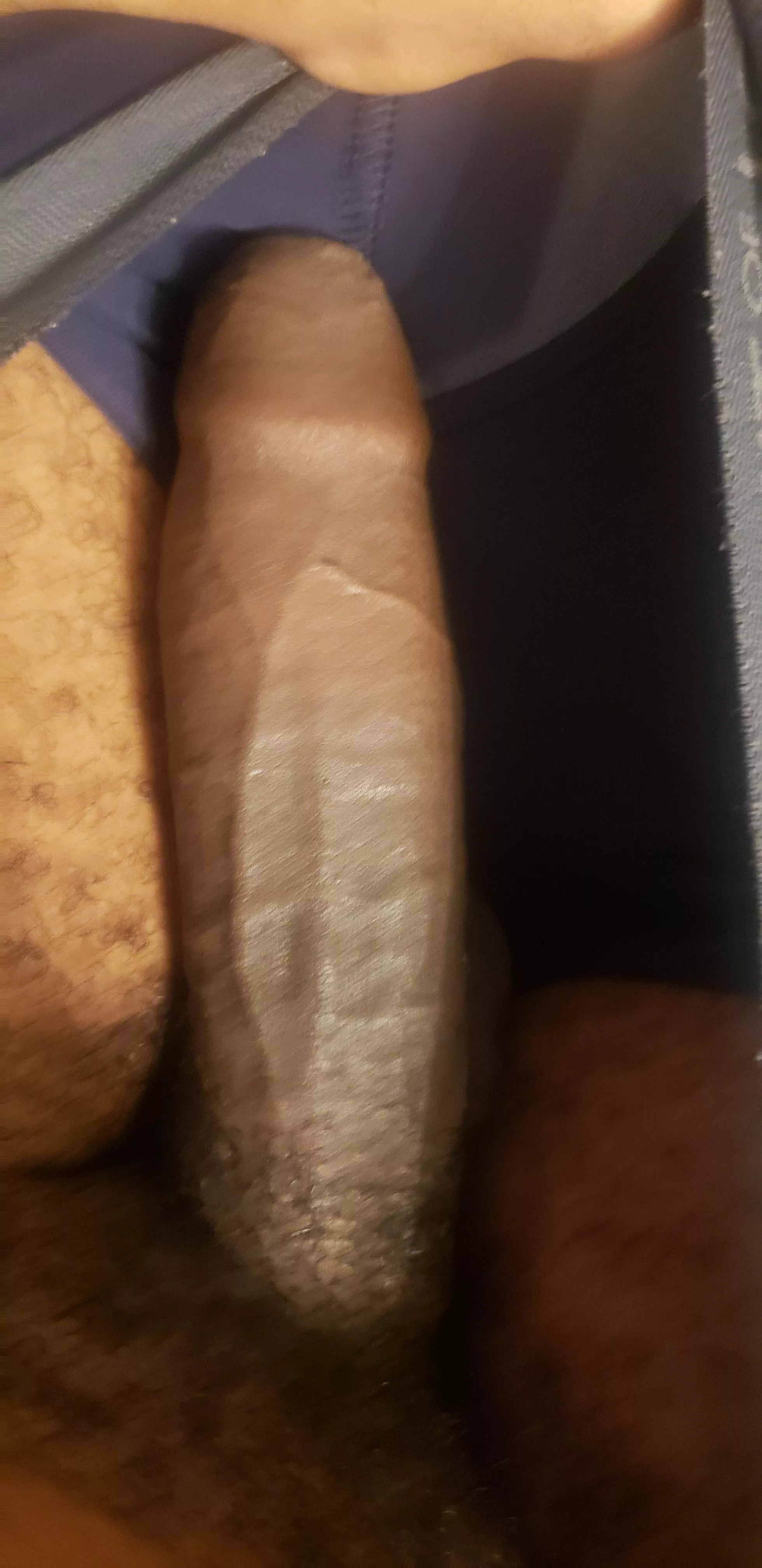 This thing always swells up before work....love it🍆💦😋💪🏾 posted by Lewis_el416