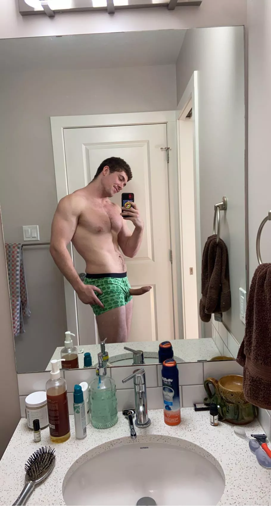 This uncut cock was busting out of my underwear posted by Jackpackage71