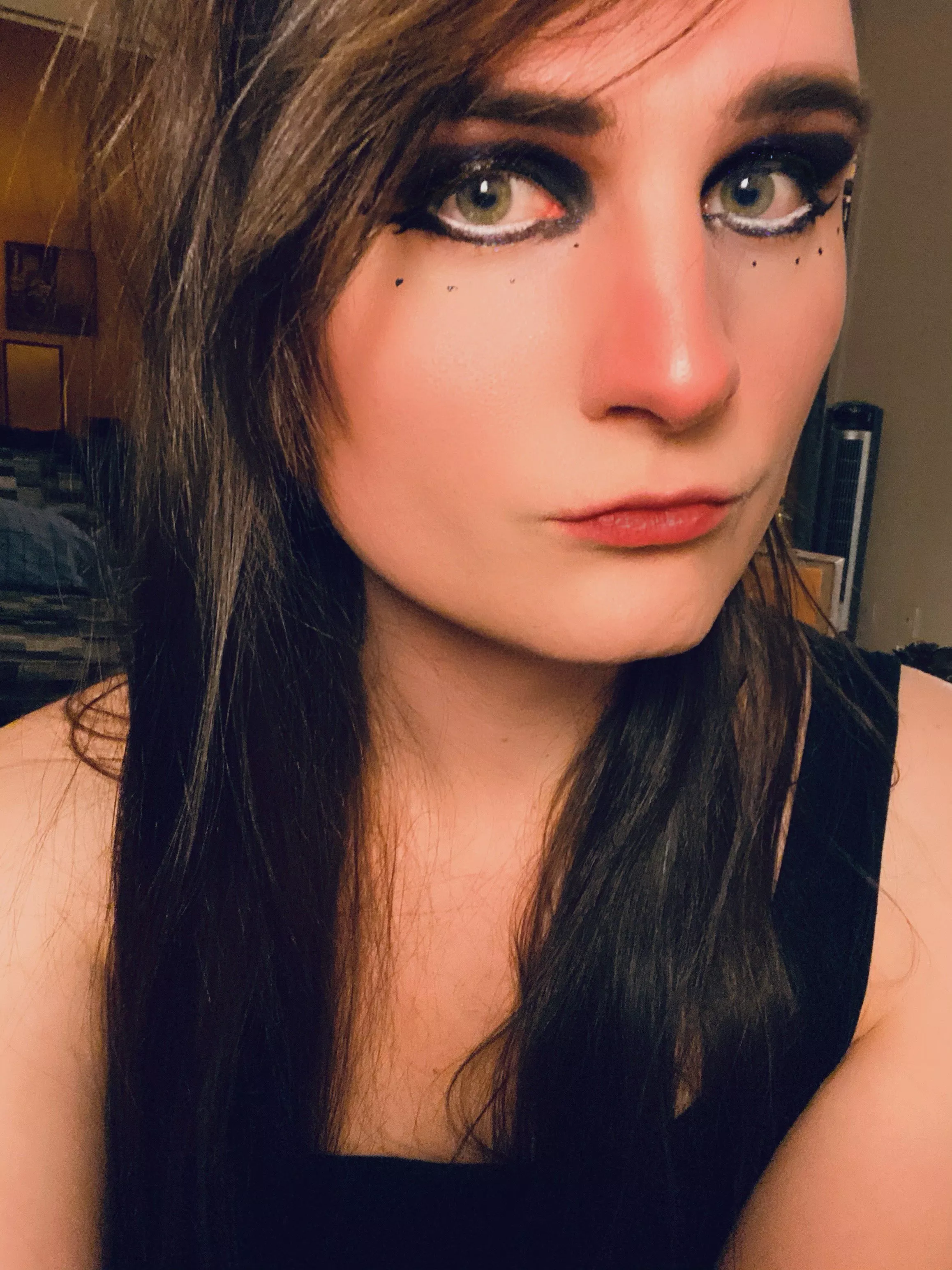 This was my first time incorporating white eyeliner posted by AvaShade