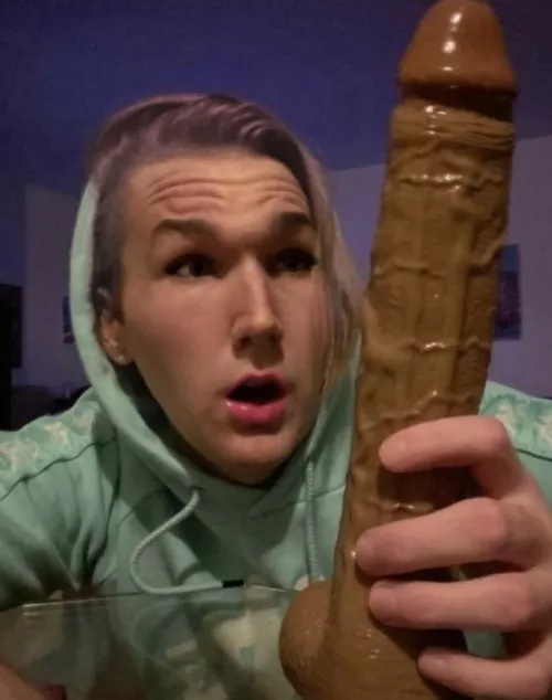 This was taken moments before I started smacking my slutty little face with it.. 😳 ❤️ ♠️ by snowbunnyboix