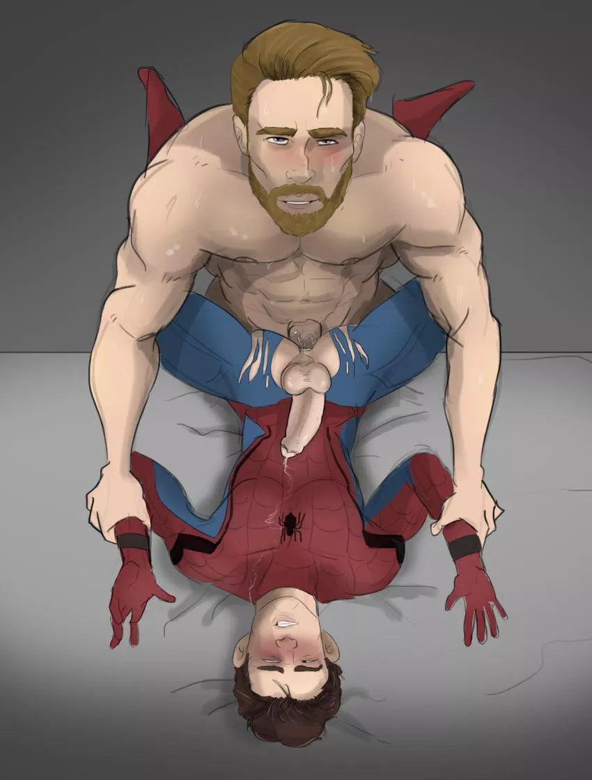 thor and spiderman posted by hashtag_gener