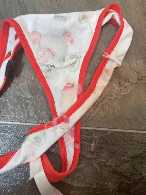 Those panties made me cum really hard this morning 😁 by r9devyatka