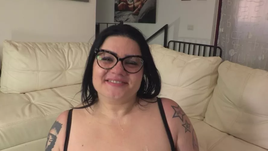 Three cocks to BBW Pamela De Boni DP ANAL and cumshot on glasses by legalporno