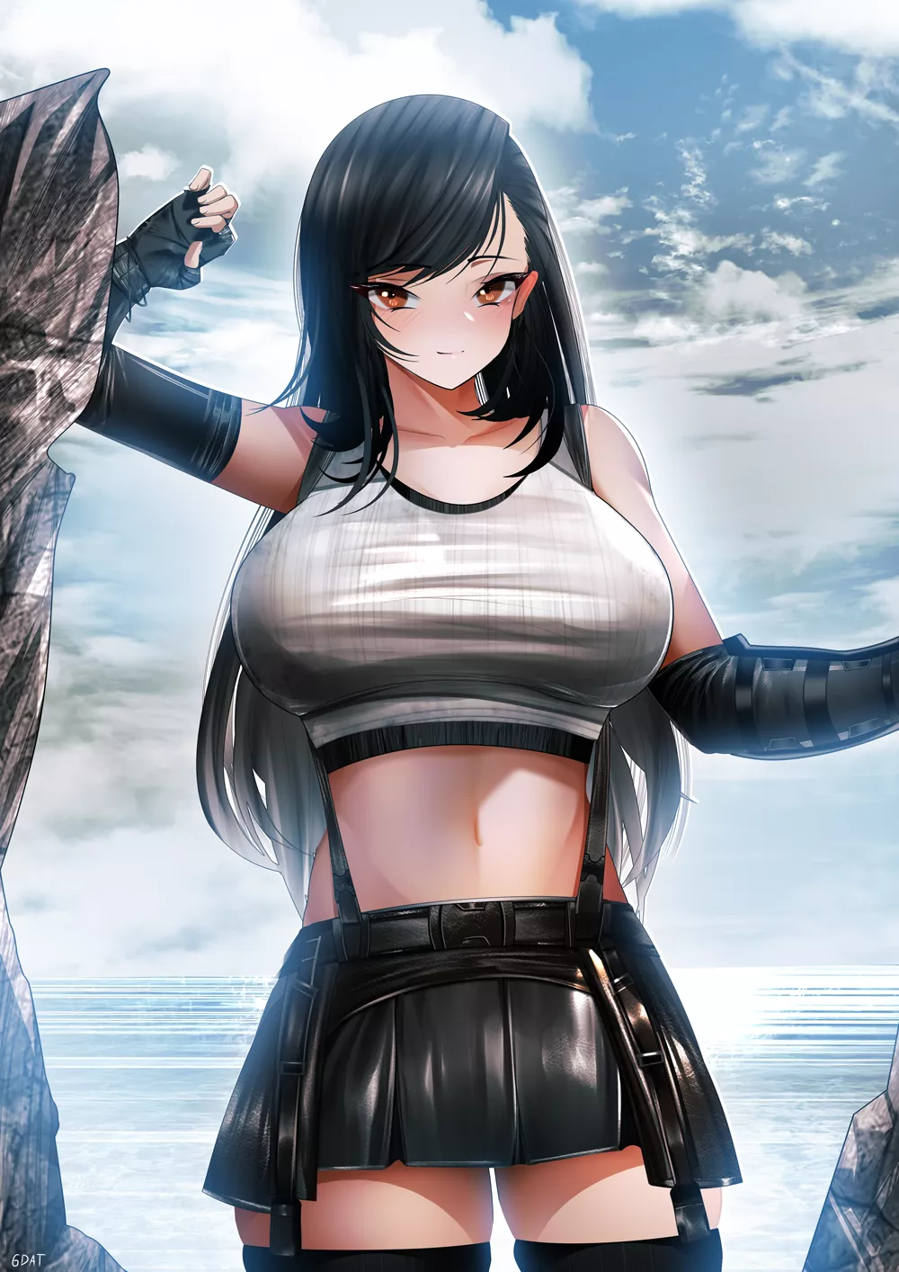 Tifa Beachside Secret Meeting (GDAT) [Final Fantasy] posted by sequence_string