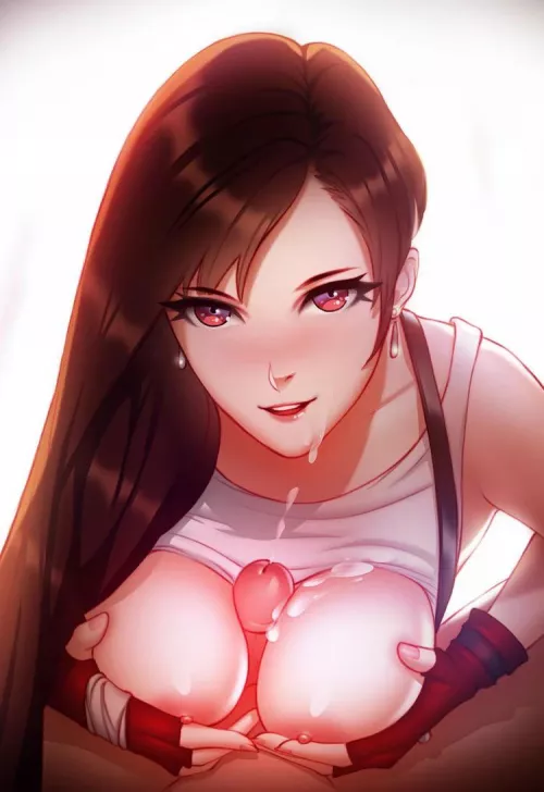 Tifa gives a loving titfuck by ThrillCosby69420