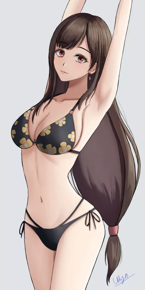 Tifa Lockhart same swimsuit as Marin Kitagawa by tommunderscore