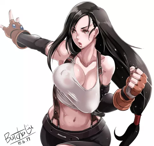Tifa No Bra Mid Strike (Butcha-U) [Final Fantasy] by sequence_string