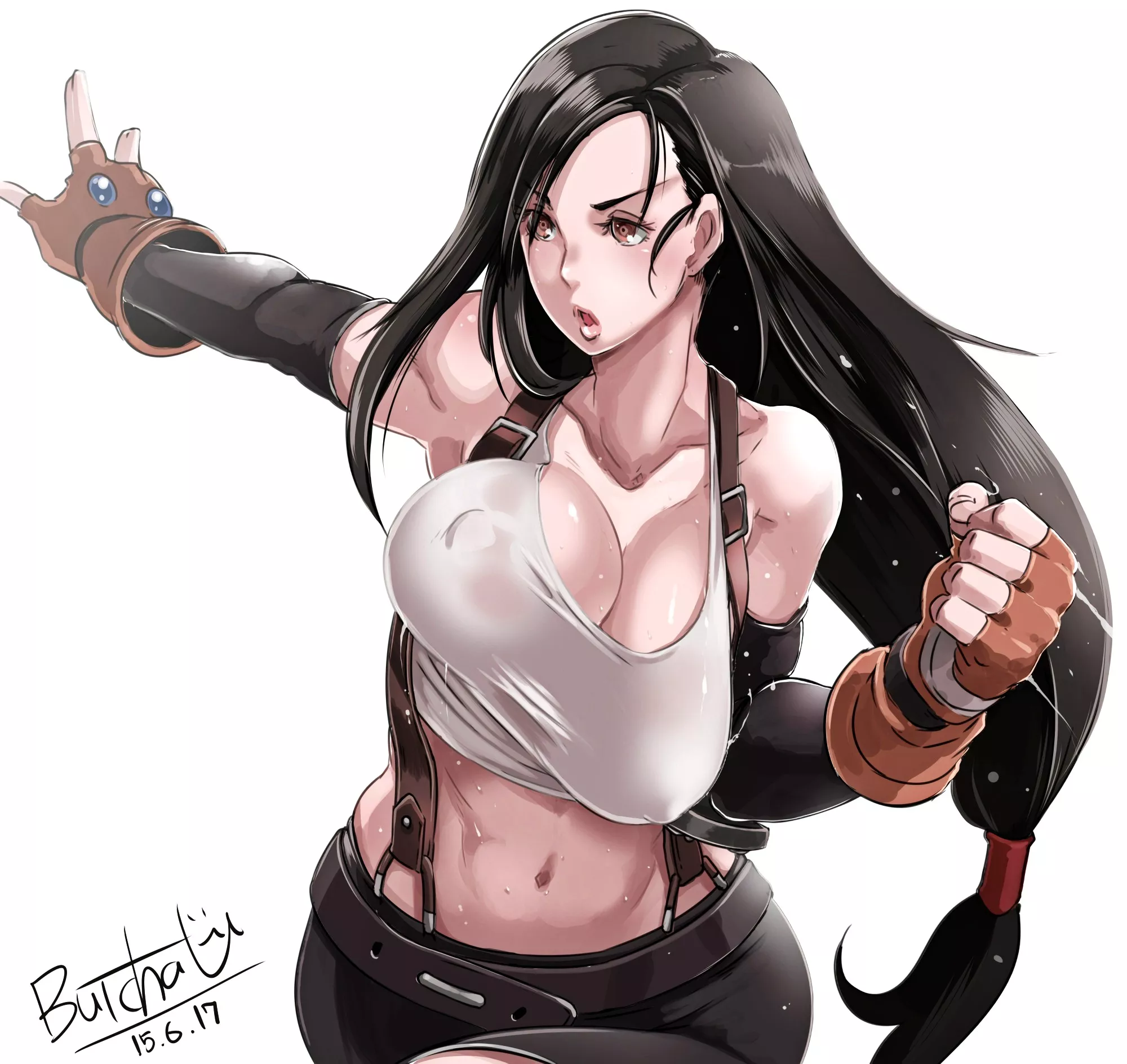Tifa No Bra Mid Strike (Butcha-U) [Final Fantasy] posted by sequence_string