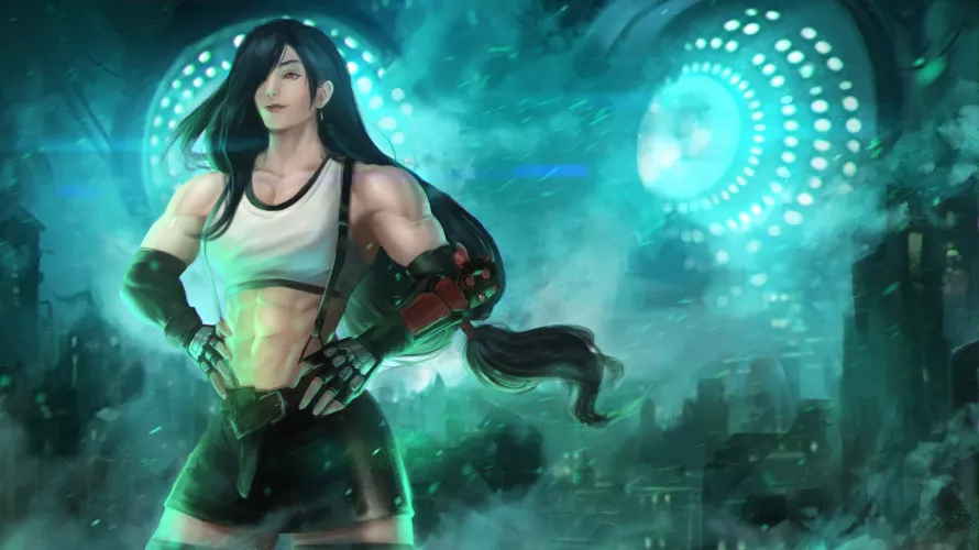 Tifa(@BlackSalander)[FF7] by TheTMoneyMan