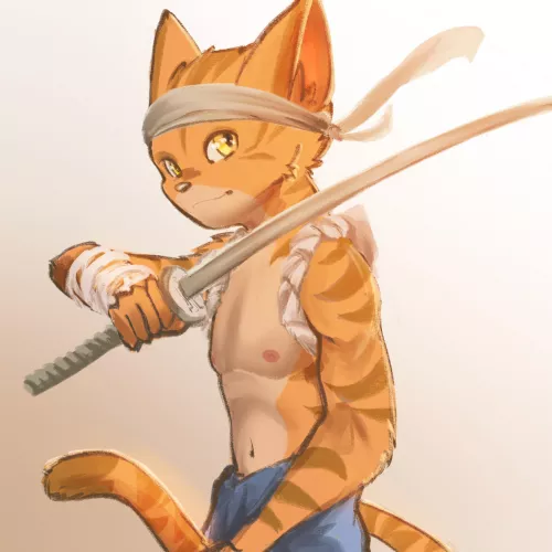 Tiger Ninja Boy @Stampmats (commission: open) by StampmatS