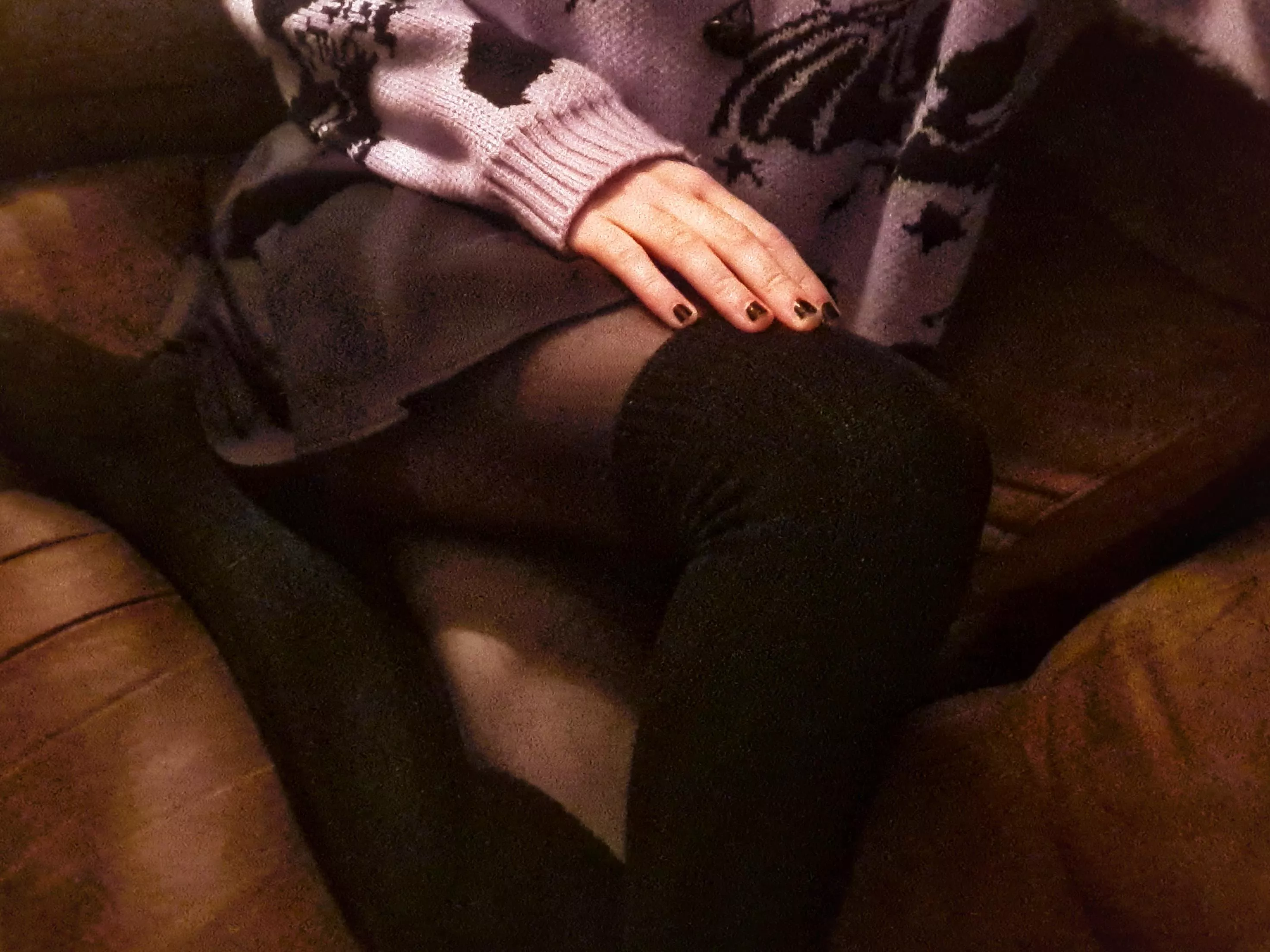 tights and thigh high socks are such a good combo 🖤 posted by in_Fernos