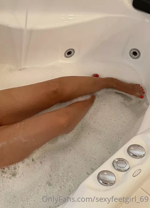 Time for a spa bath. Who wants to join me? by Sexyfeetgirl__