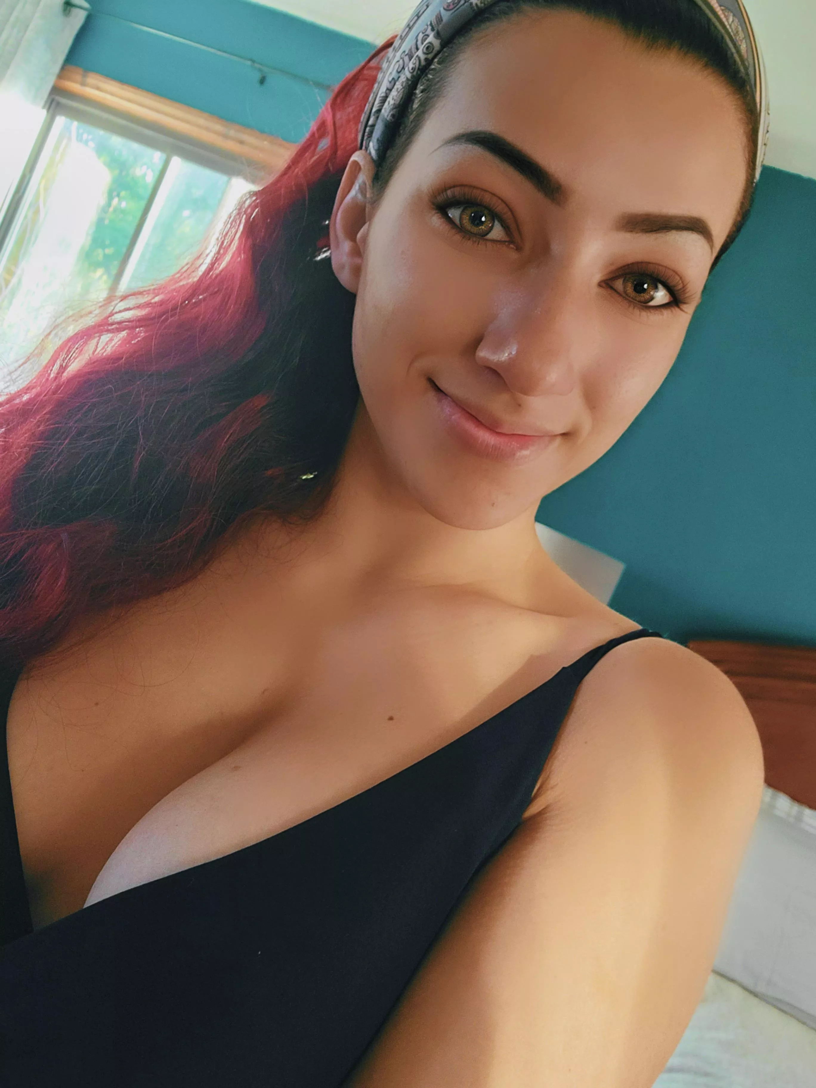 Time to go to work...you think they will notice I am braless? 😏🤫 posted by daphne_63