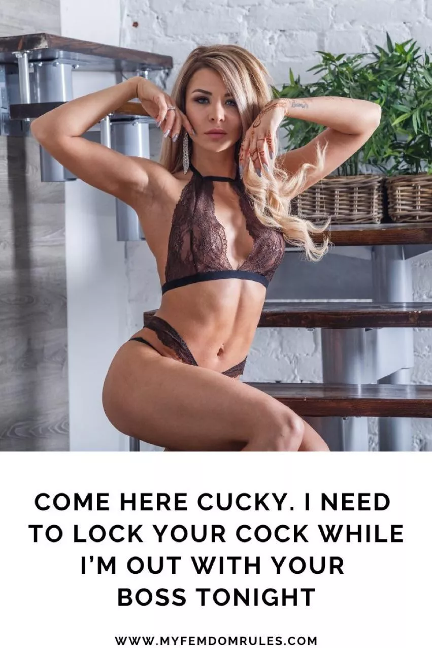 Time to Lock It Up, Cucky! posted by MyFemdomRules