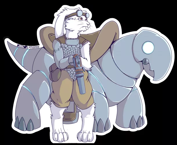 Tink The Harengon Artificer (Art by Me) by AppiusWoof