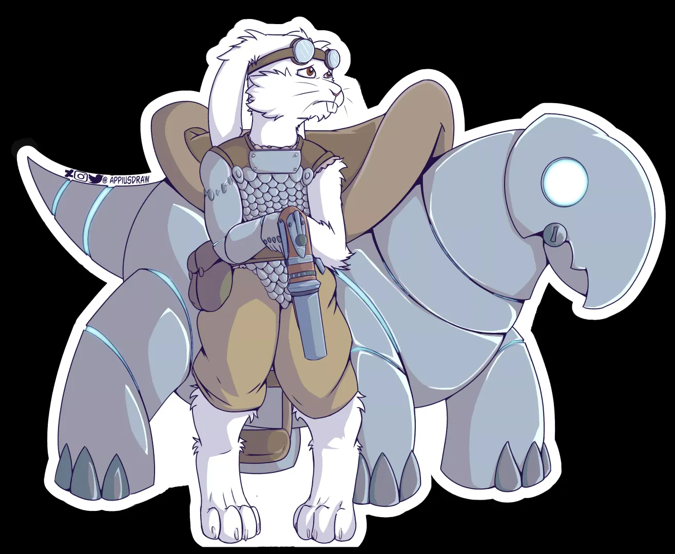 Tink The Harengon Artificer (Art by Me) posted by AppiusWoof