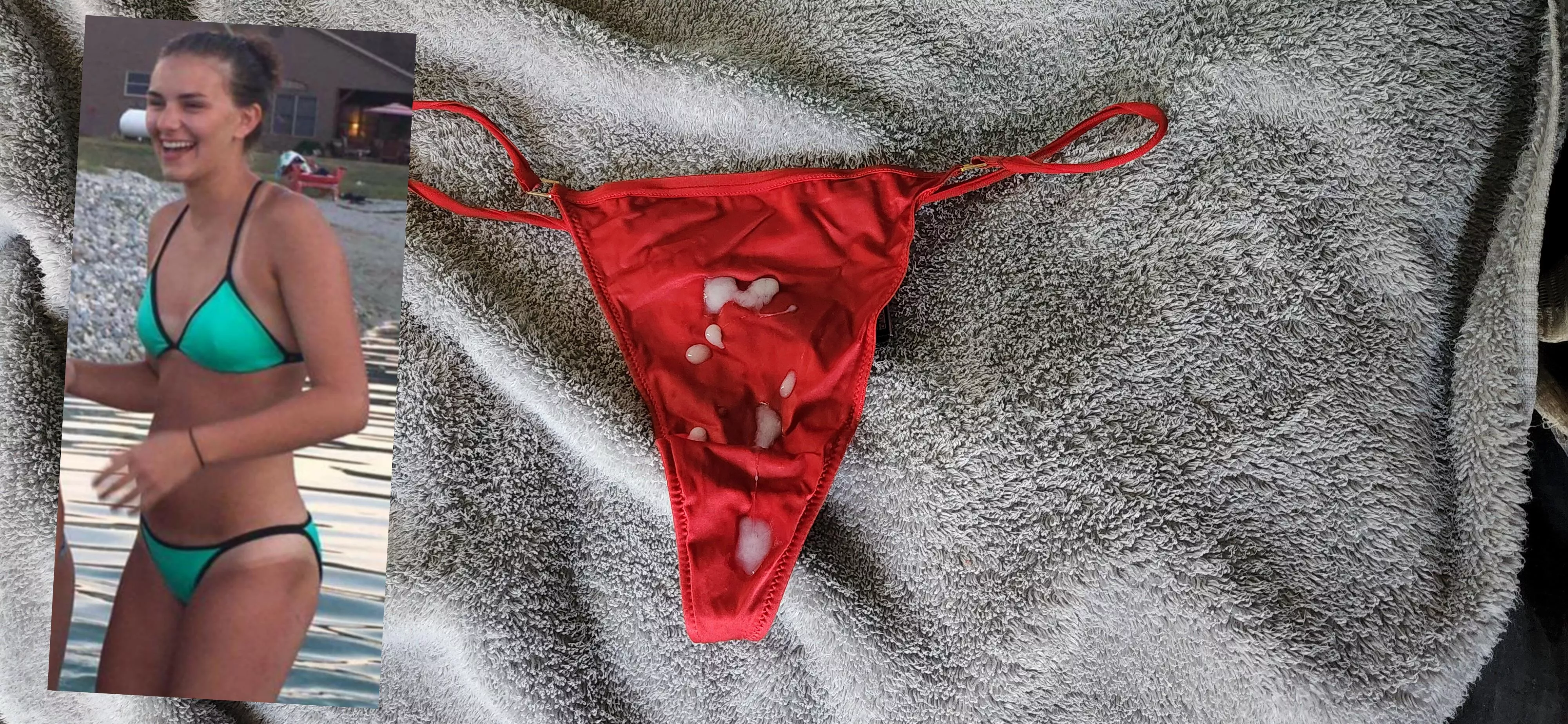 to bad I couldn't add a other load to her panties! posted by Rickyg41