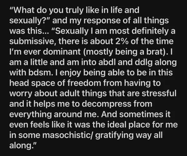 To be completely honest I got asked a question today by someone in my life that is aware of me being a little… was this an okay response? by Swimming-Many-4785