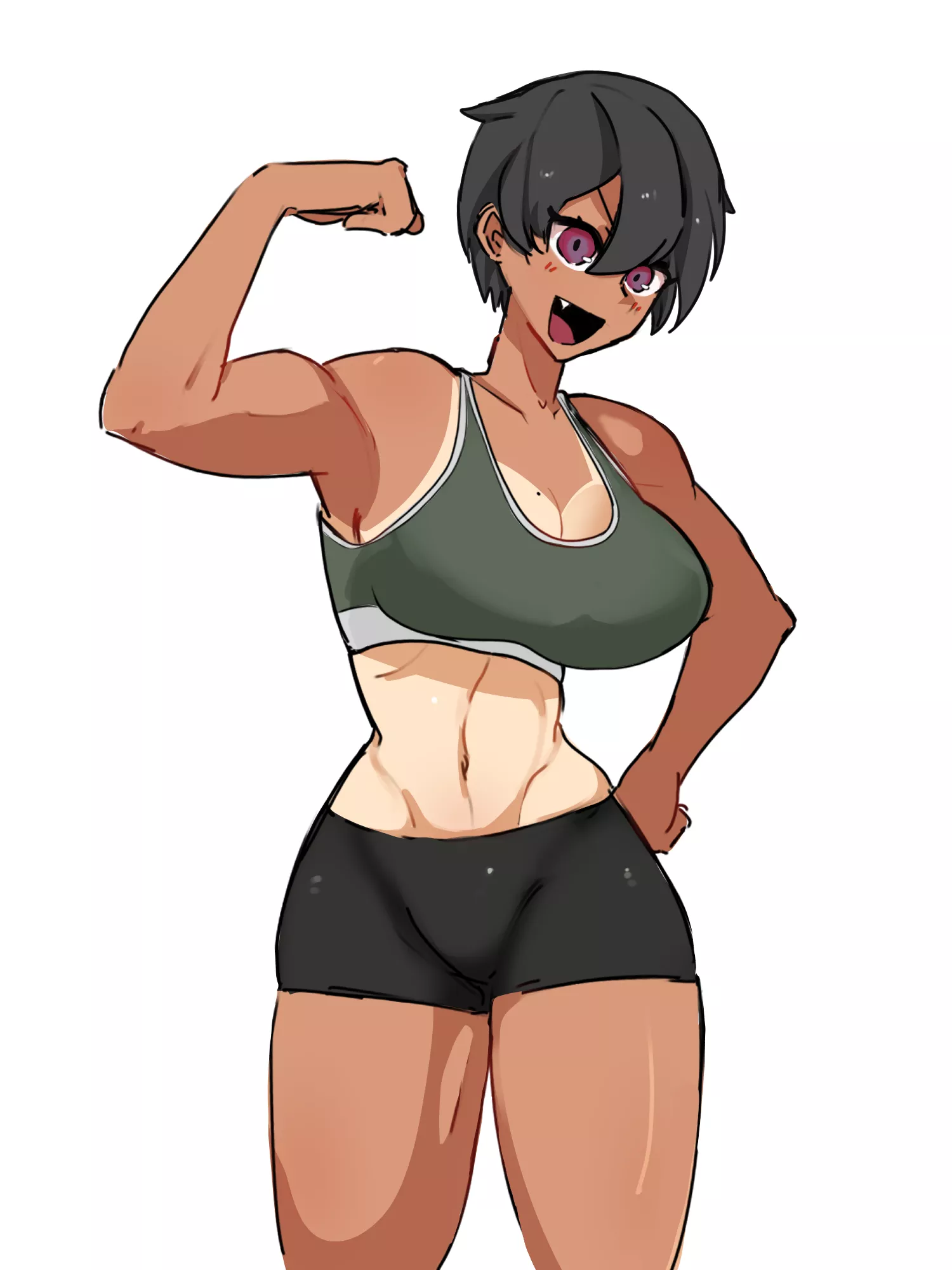 Tomboy OC with mole by me (@tomboy_addict_) posted by tomboy_addict_