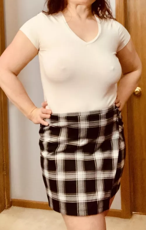 Too mature for this outfit? (50 F) by Red_Vixen2