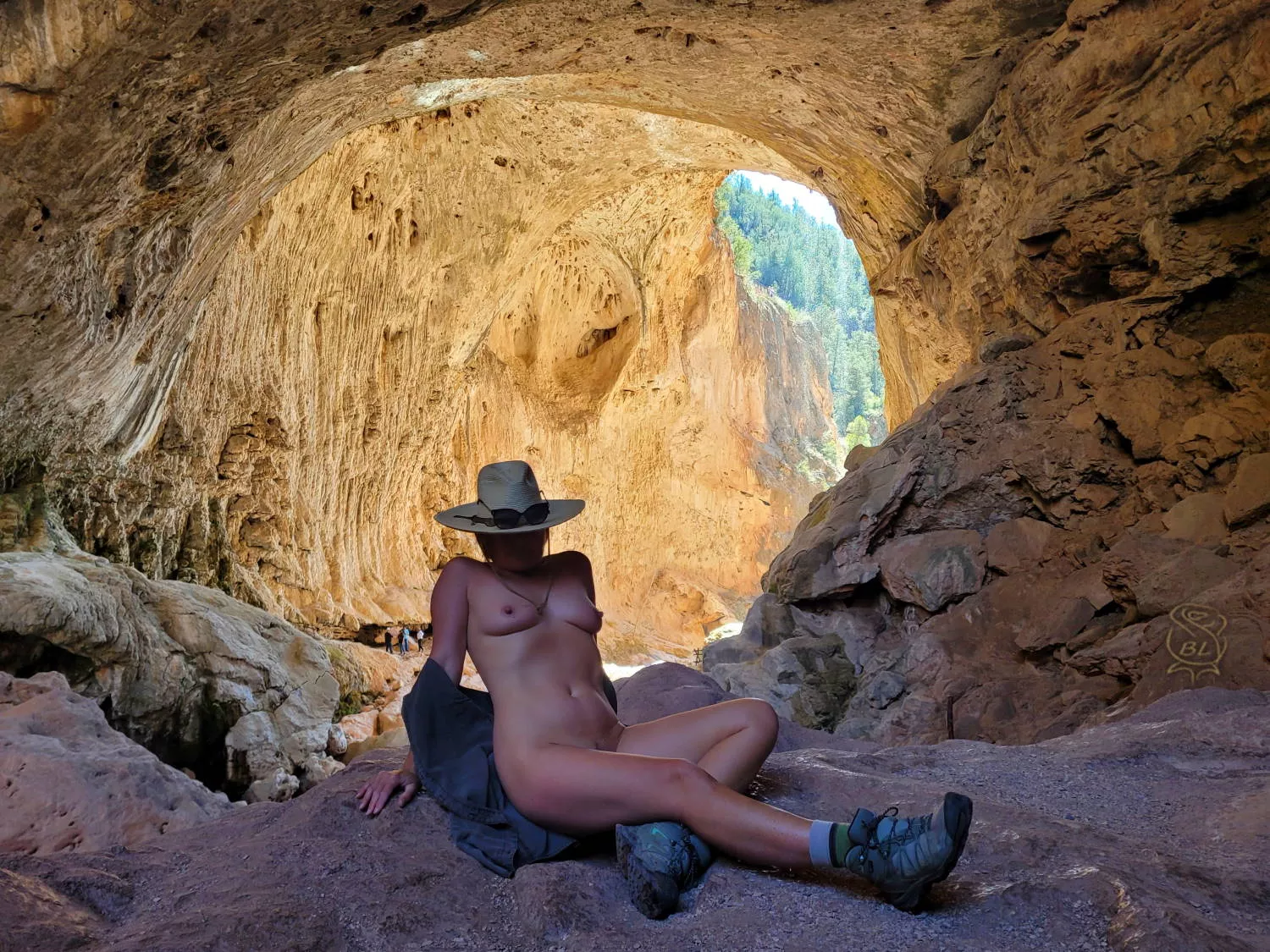 Took a trip to the titanic Tonto travertine tunnel posted by BareLeiaRose