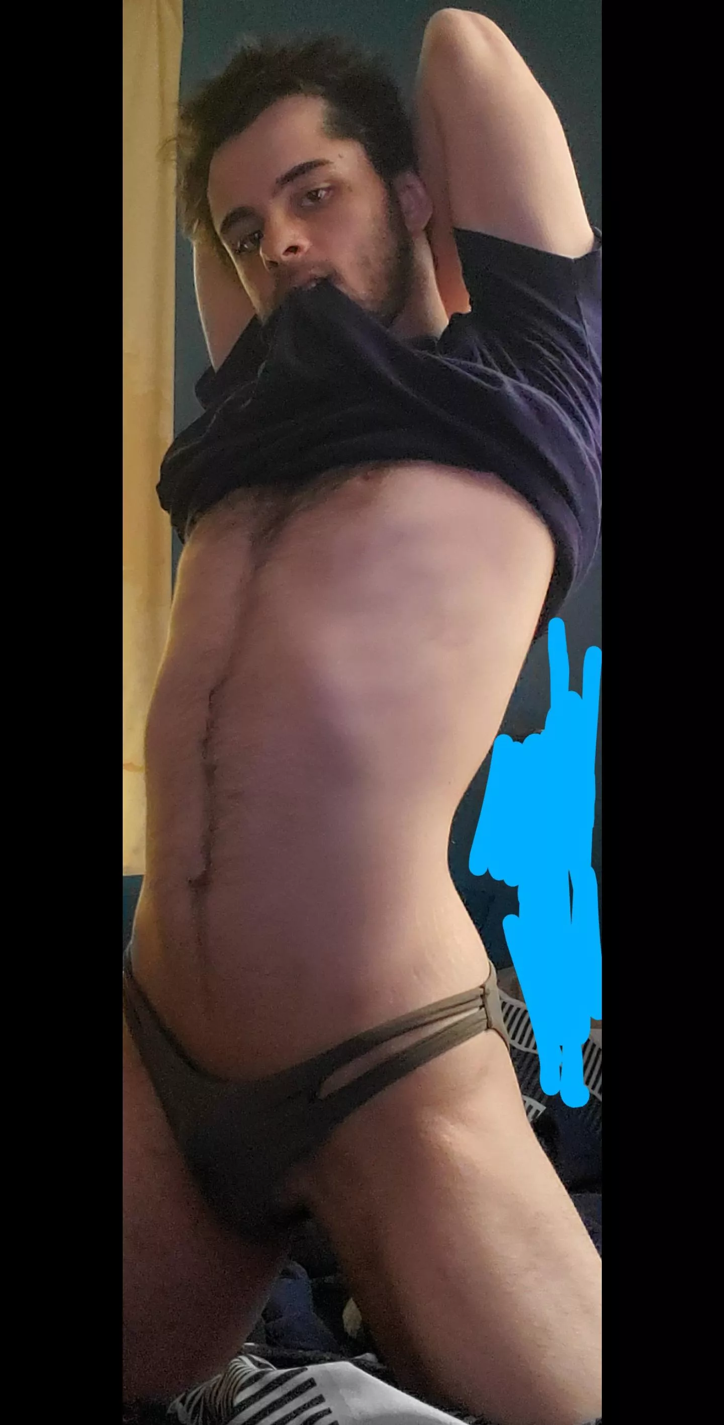 took my gf bikinis. put them on and now I feel like the whore I want to be. posted by Gold-Grab-2840