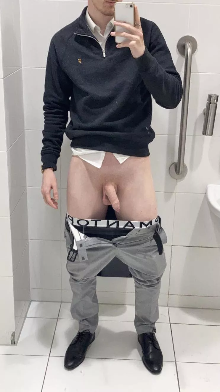 Took this photo at work… would you get on your knees and suck me? posted by Lj_smith
