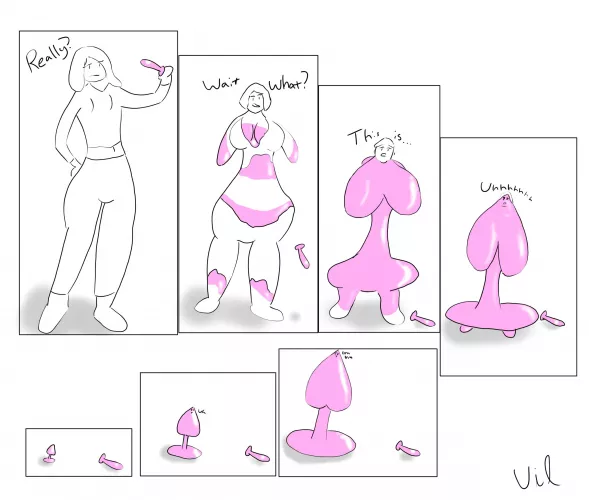 Toy Left Out [F Human -> Pink Buttplug] by viltovil by vilktf