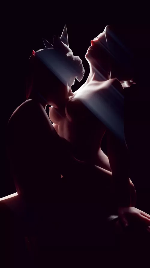 Tracer x Mercy (moonroomoom) by AdmirerOfCelebs