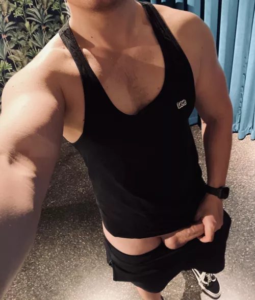 Trained my legs but something else got quite pumped as well at the gym 🤫 [m] by naughtybynature9112