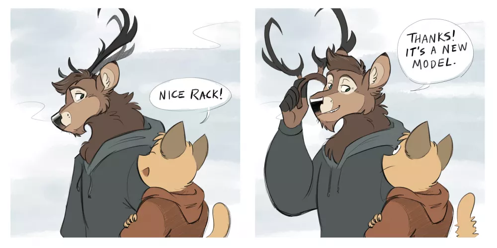 Trans deer trans deer🦌🏳️‍⚧️(art by cryptidshadows on Twitter) by cryptidshadows
