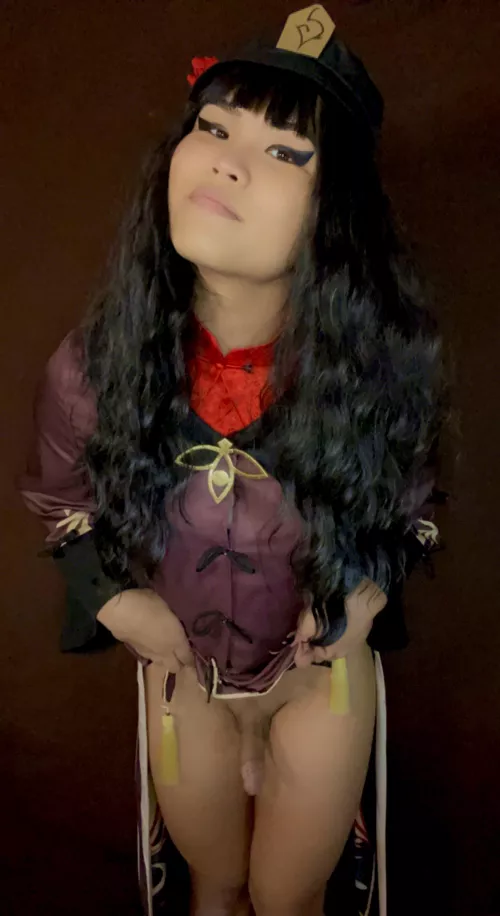 Trans Hu Tao wants to show you her “pole arm” 😜🍆😳 (Genshin Impact) by GenesisGreen