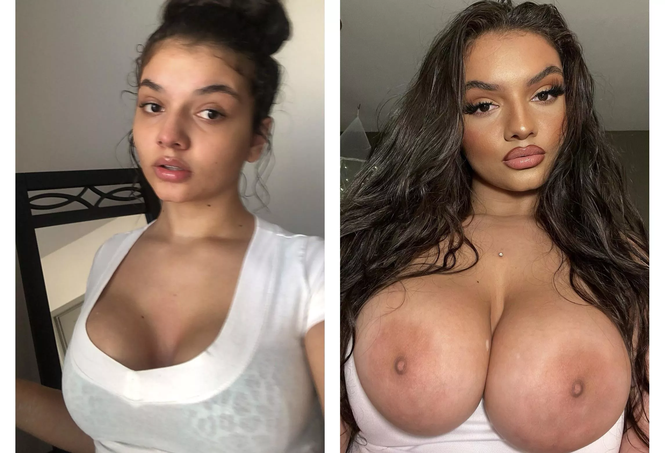 Transformation without any surgeries 💦 posted by Aquariusdreamz