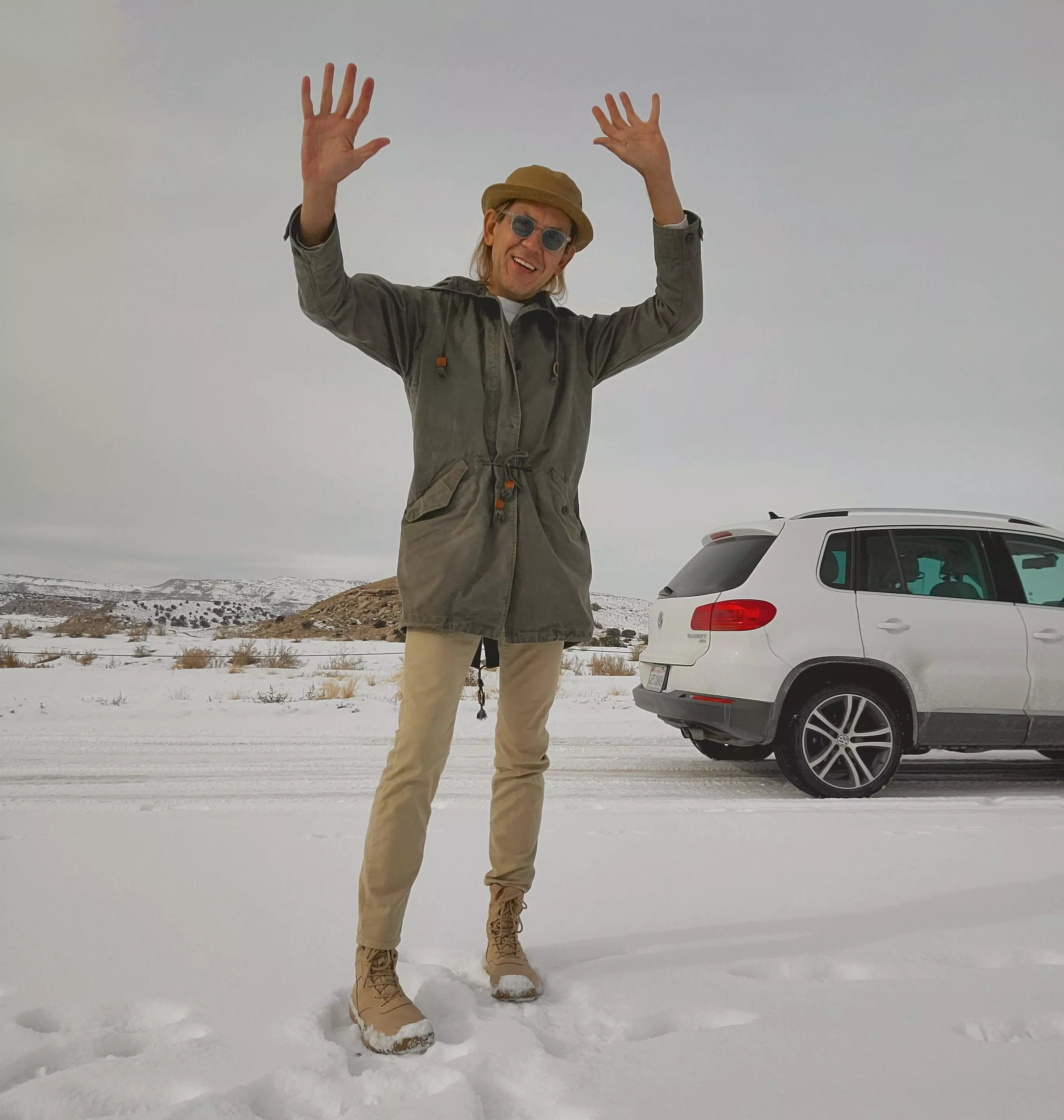 Traveling to a warmer climate. Do I look excited? posted by Personal_Mango_1660