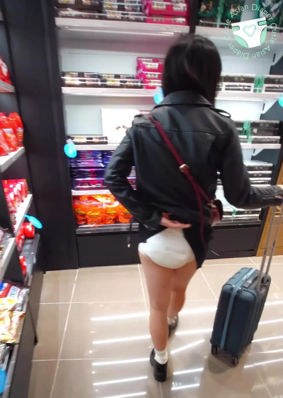 Traveling to Italy in my thicc diaper was sooo much fun🥰 I can't resist showing you my wet diaper in crowded places and my diaper even leaked on a super busy train in my newest video 💜 posted by AsianDiaperCutie