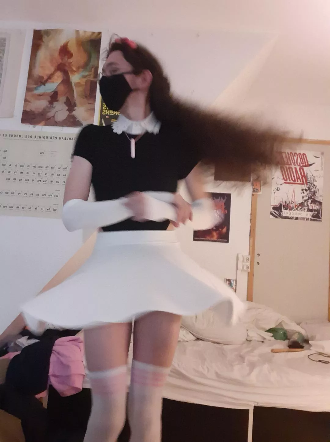 treated myself with a new spinny skirt and matching socks posted by subtlealtaccount