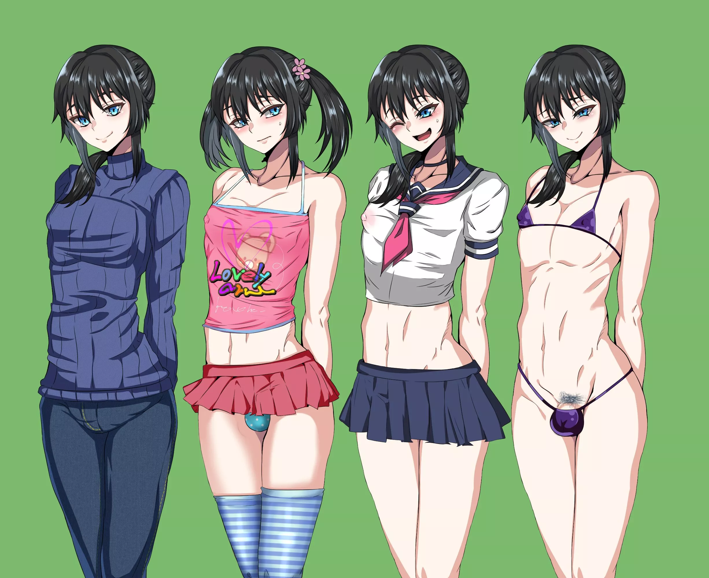🤔Trying different looks posted by hentaiguy9998