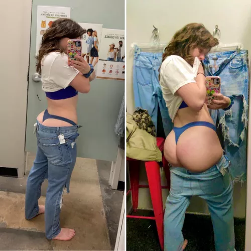 Trying on jeans yesterday was a struggle by freckledspirit