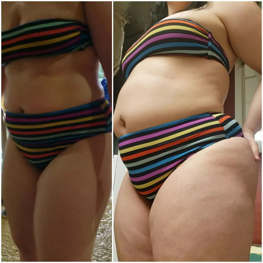 trying on last year's swimsuit posted by -pinegrove-