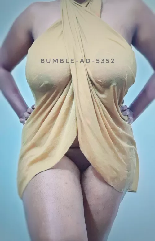 Trying on sarongs for a beachy summer. May have forgotten to wear a bikini under it ;) by Bumble-Ad-5352