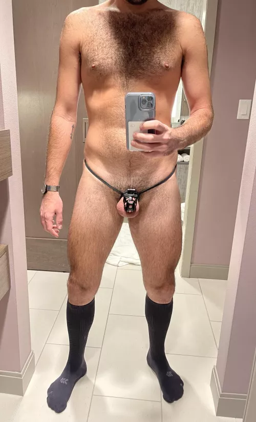 Trying the shoestring trick out under my uniform today 🔐 by traveltoes