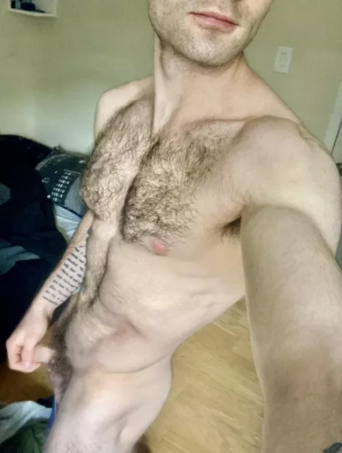 Trying to add an air of sophistication, to my post shower nude by J-Harker