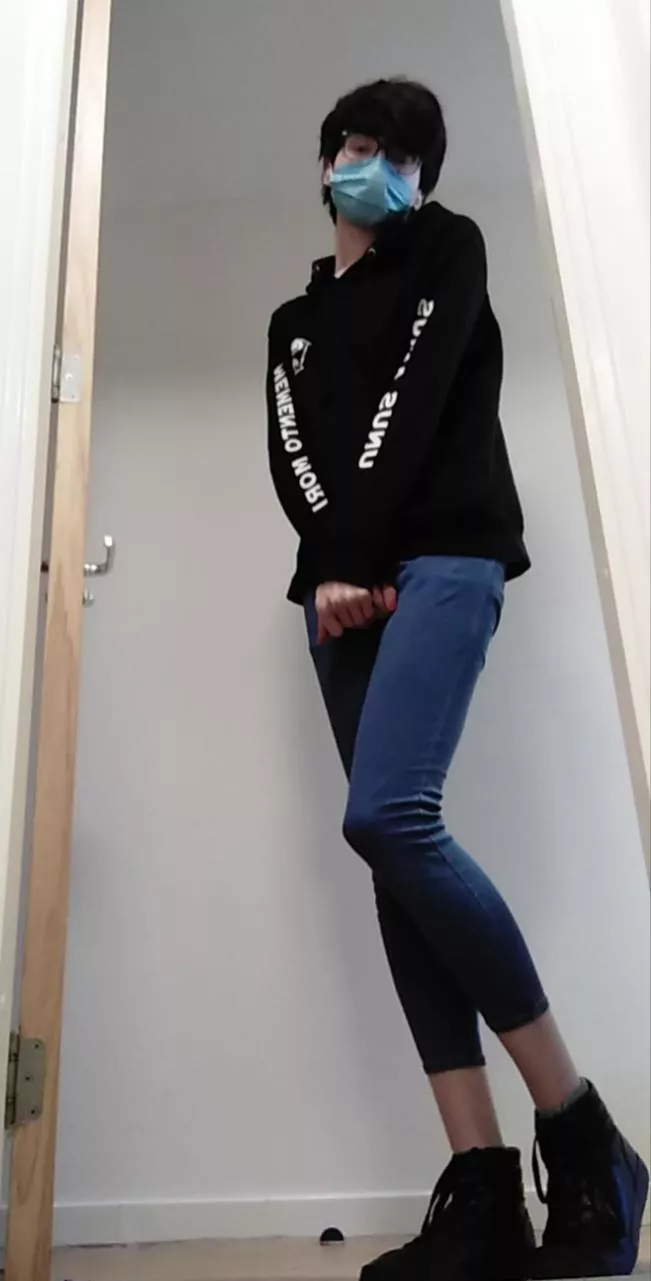 Trying to gain the confidence to go out like this right now 😅 posted by NonBinaryFemboy119