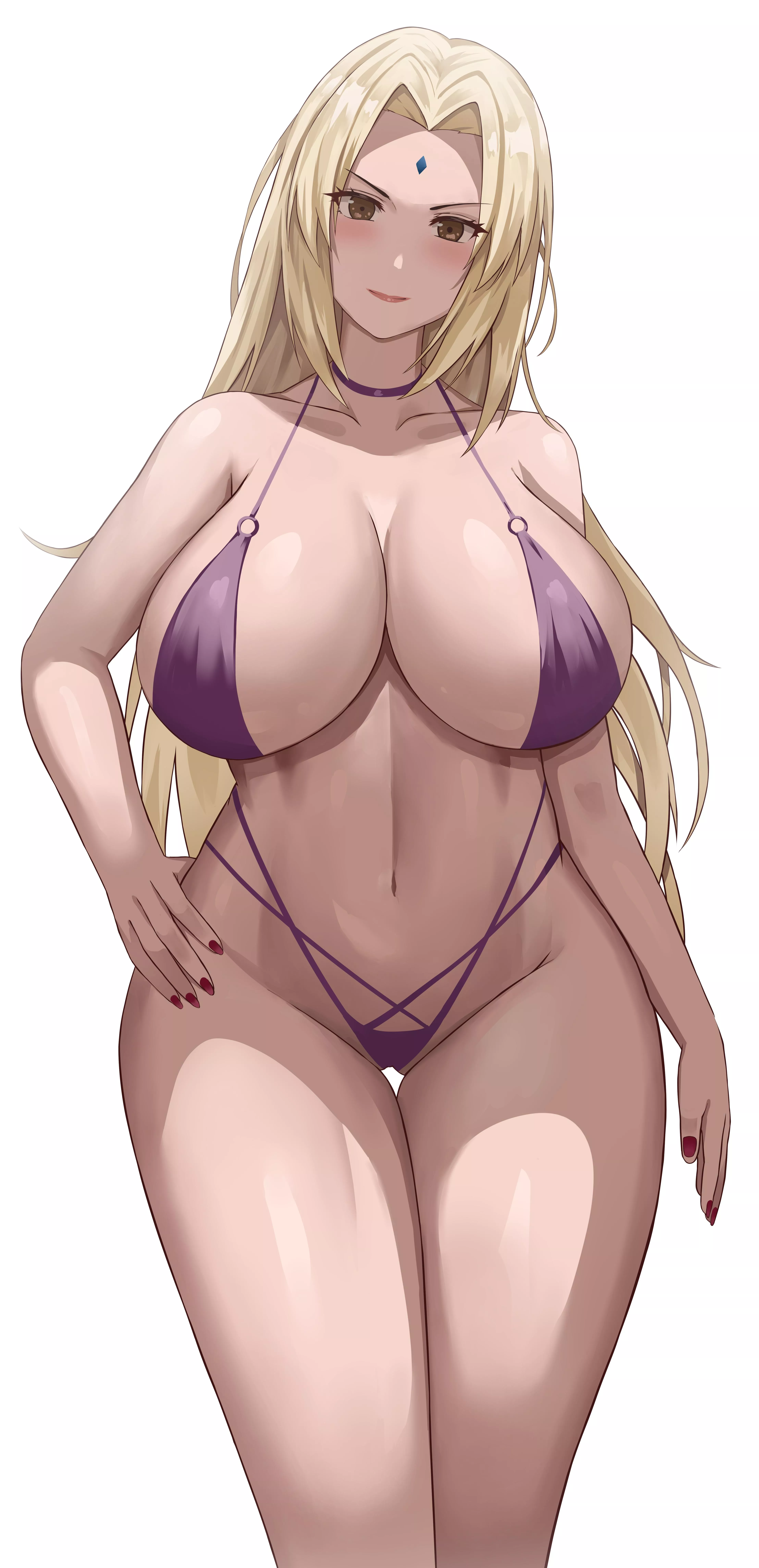 Tsunade in sexy bikini posted by konosubaa002