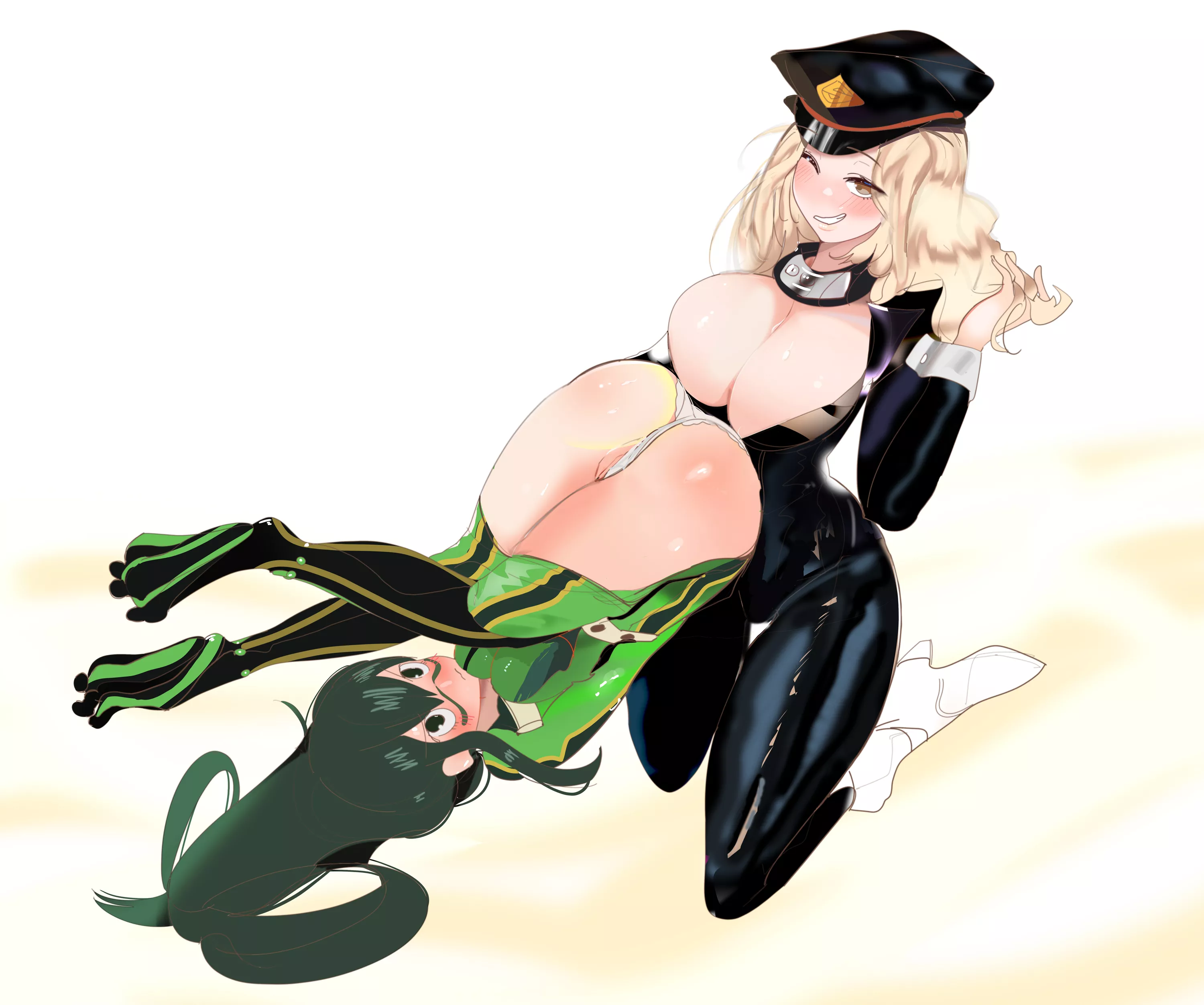Tsuyu and Camie presenting the goods [Sebastian Oaches] posted by GongonzolaH