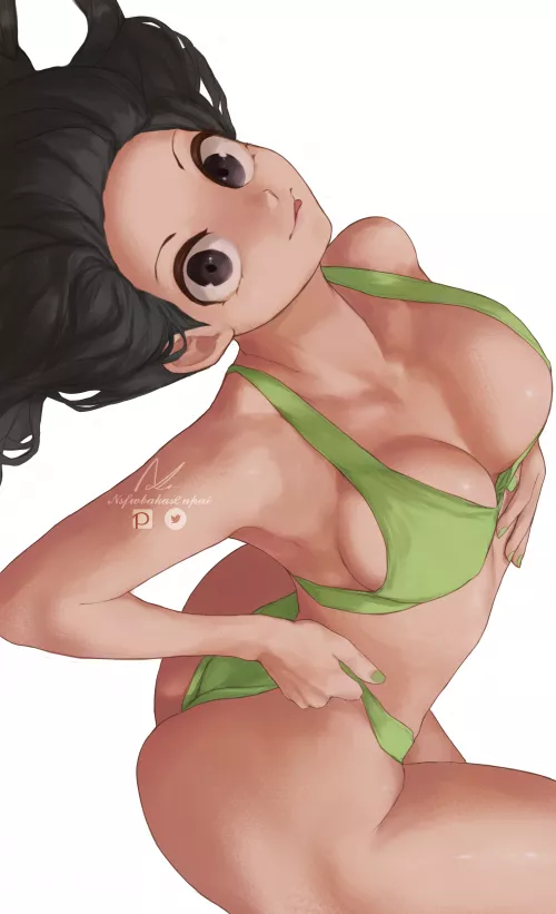 Tsuyu green bikini [nsfwbakasenpai] by GongonzolaH