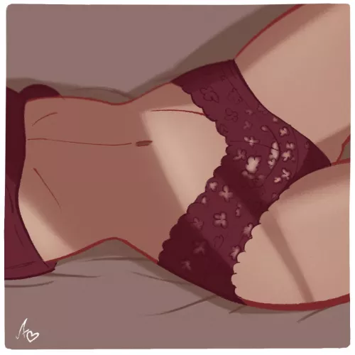 Tummy love - Art by Me. by EroticRex