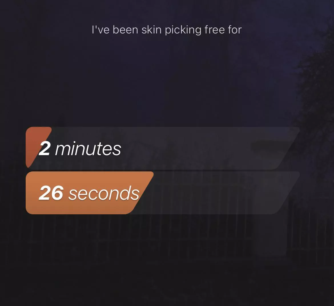 turns out my skin picking problem is a wee bit worse than i thought! so now i’m gonna try to stop and probably reset it multiple times a day😼 posted by ABlockOfDust